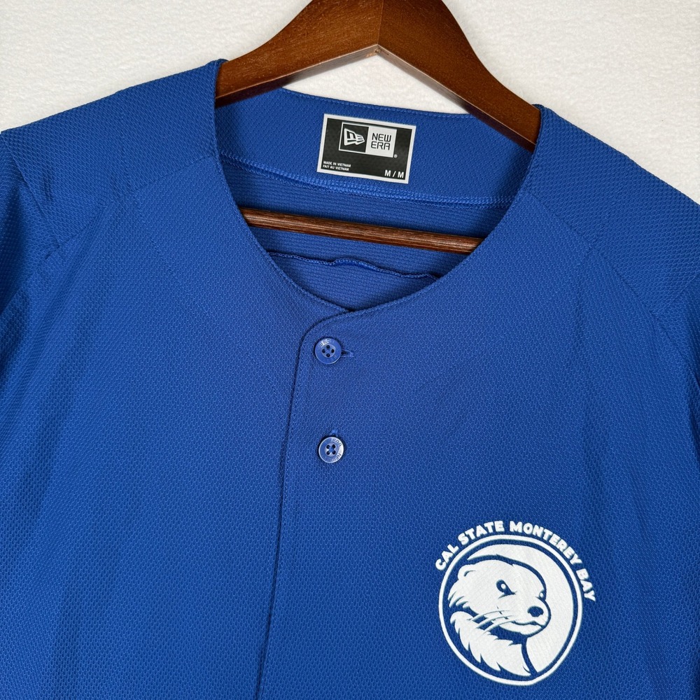 New Era‎ Cal State Monterey Bay Otters Baseball Jersey Blue Mens M Collegiate
